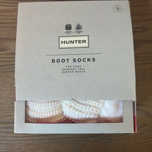 Hunter Men's Cream Boot Socks
